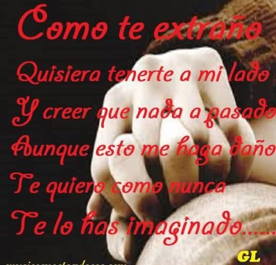 COMO TE EXTRANO