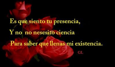 esque siento tu presencia
