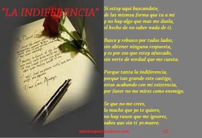 la indiferencia